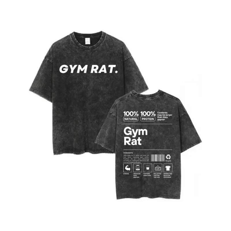 ヴィンテージ風のジム用Tシャツ。ゆったりとしたシルエットで、 - Acid Wash Vintage Graphic T Shirt のレビューと価格