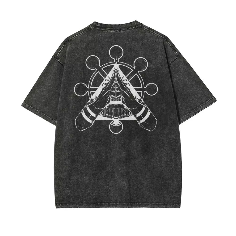 Tシャツ メンズ ホイール ヴィンテージ 酸洗い加工 ストリ - Acid Wash Vintage Graphic T Shirt のレビューと価格