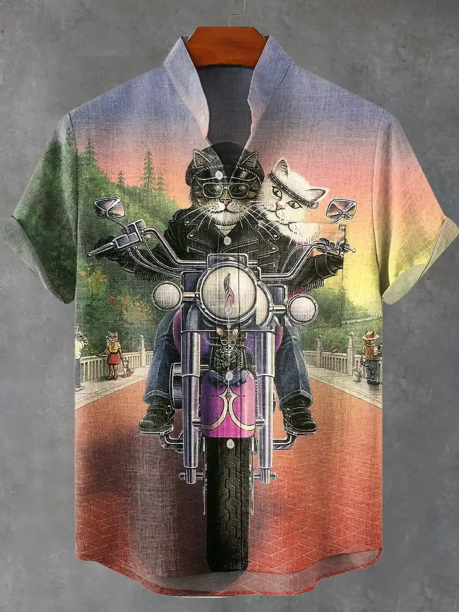メンズ ハワイアン 半袖シャツ ヴィンテージ ブラックキャッ - Vintage Hawaiian Floral Shirt のレビューと価格