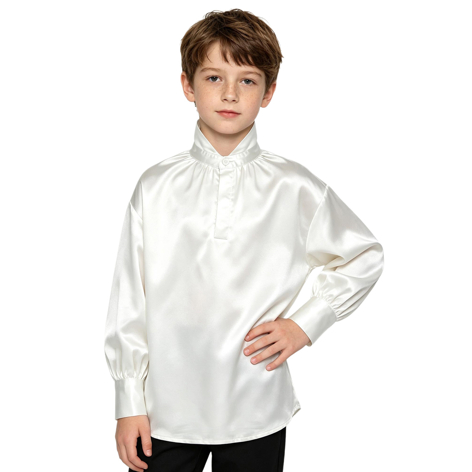 男の子向け、中世ルネサンス風、ヴィンテージサテンシャツ、ハロ - Shirts のレビューと価格