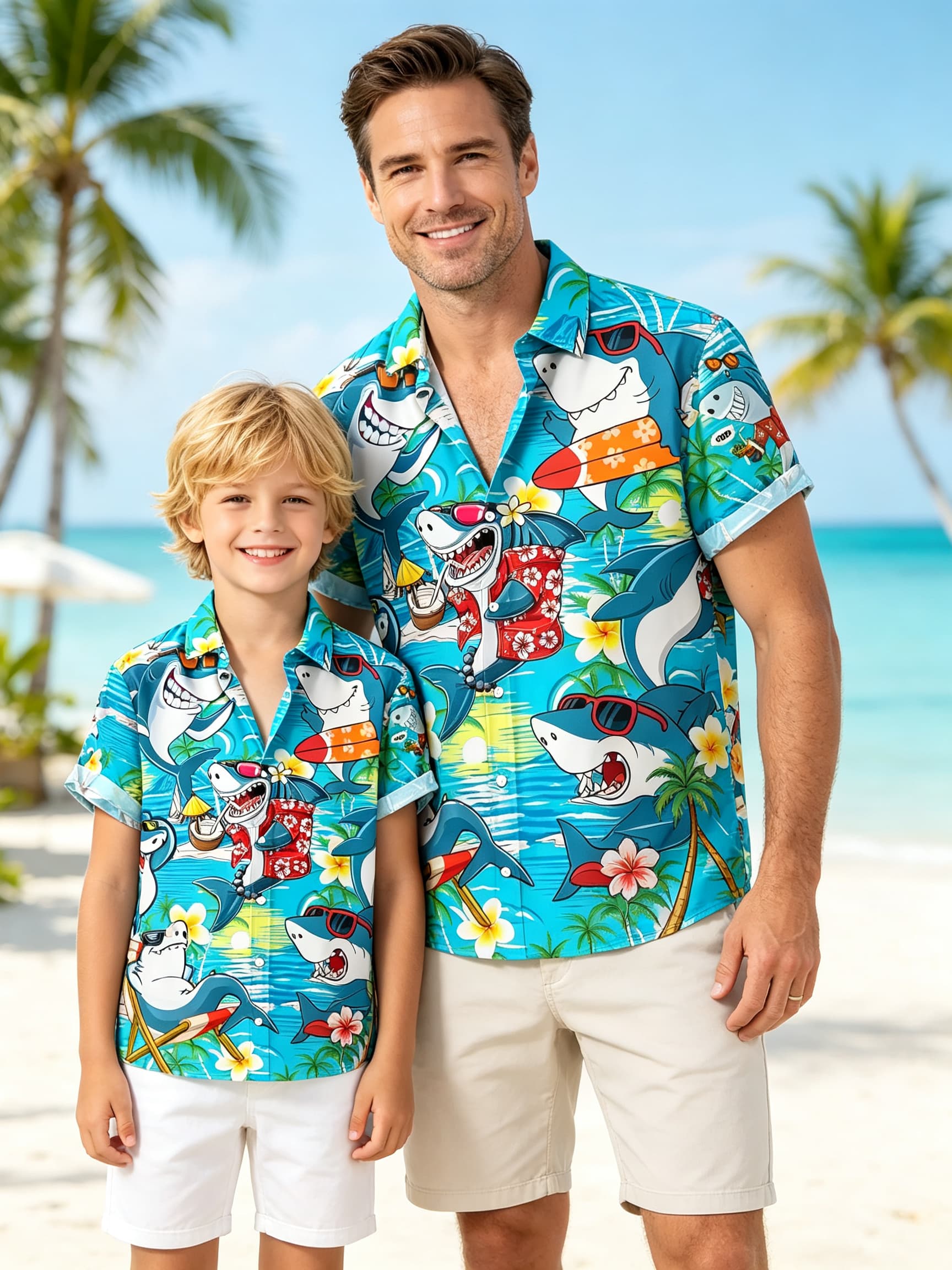 メンズ、レディース、キッズ向け。ヴィンテージ風のハワイアン柄 - Vintage Hawaiian Floral Shirt のレビューと価格