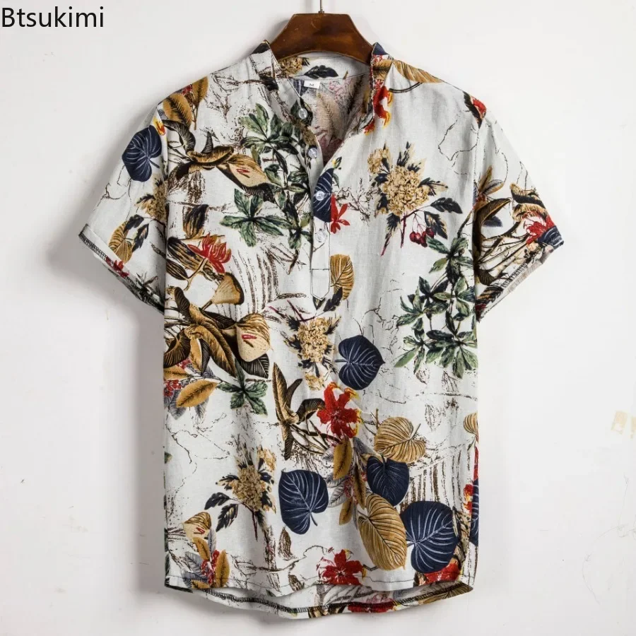 ホット販売男性ハワイアン花柄シャツファッションヴィンテージカ - Vintage Hawaiian Floral Shirt のレビューと価格
