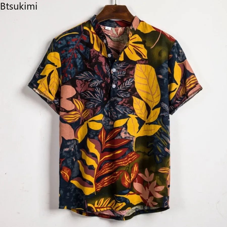 ホット販売男性ハワイアン花柄シャツファッションヴィンテージカ - Vintage Hawaiian Floral Shirt のレビューと価格