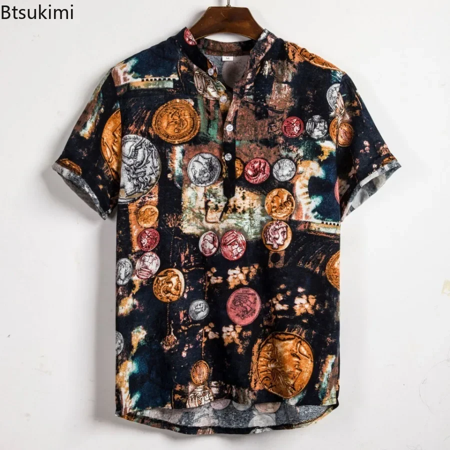ホット販売男性ハワイアン花柄シャツファッションヴィンテージカ - Vintage Hawaiian Floral Shirt のレビューと価格